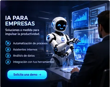 Soluciones de inteligencia artificial para empresas dentro del ecosistema Crece IA.